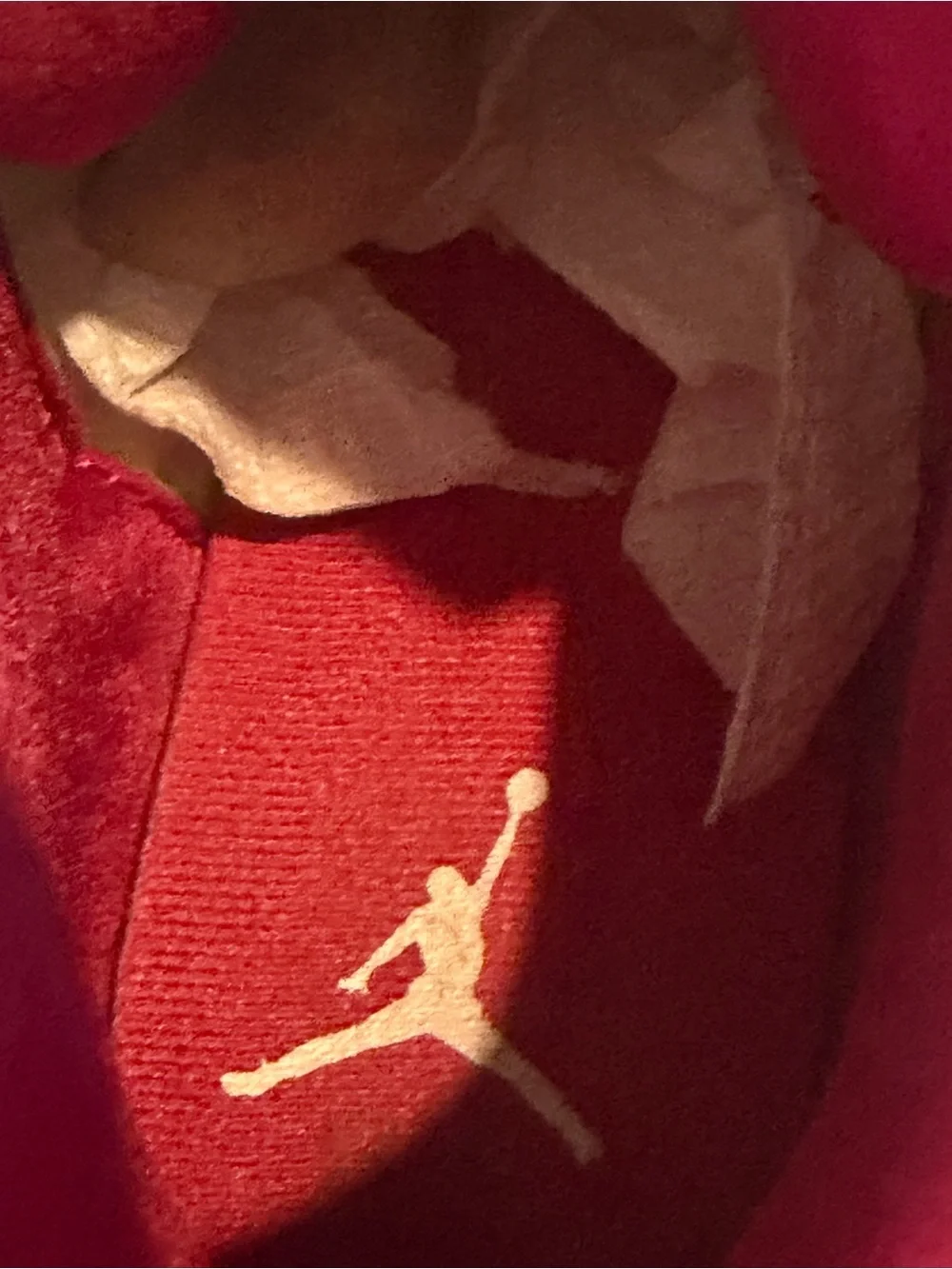 Jordan Men's White and Red Athletic Sneakers Cardinal Red
